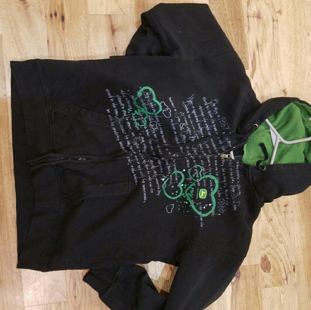 John Deere zip up hoodie